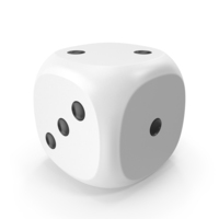 Dice White Black Up 2 PNG & PSD Images
