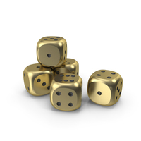 Dices Gold Black PNG & PSD Images