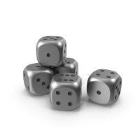 Dices Metal Black PNG & PSD Images