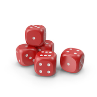 Dices Red White PNG & PSD Images