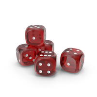 Dice Transparent Red White PNG & PSD Images