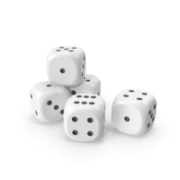 Dices White Black PNG & PSD Images