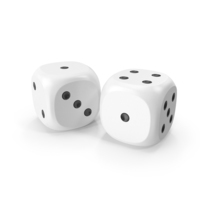 Dices Duo White Black PNG & PSD Images