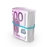 Rotating Bundle of Many Rolled Up 500 Euro PNG & PSD Images