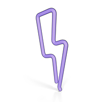 Lightning Neon Blue PNG & PSD Images