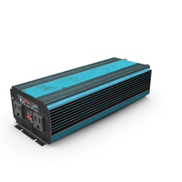 Power Inverter Blue Used PNG & PSD Images
