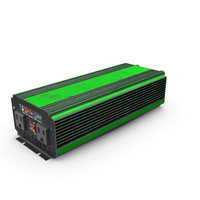Power Inverter Green Used PNG & PSD Images