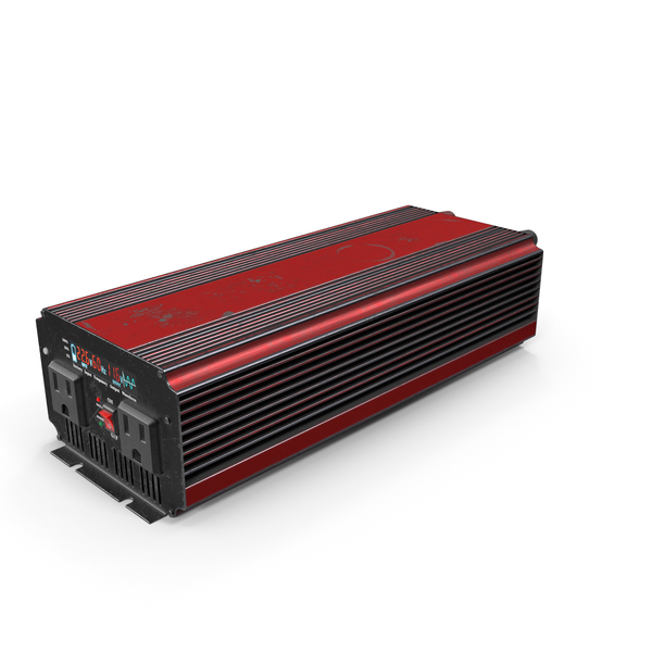 Power Inverter Red Used PNG & PSD Images