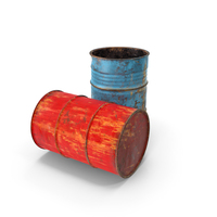 Rusty Waste Oil Drums PNG & PSD Images