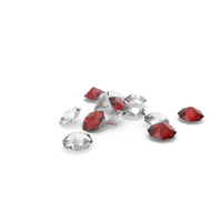 Pile Of Diamonds Red White PNG & PSD Images