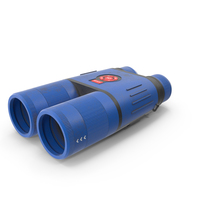 Binocular Blue Used PNG & PSD Images