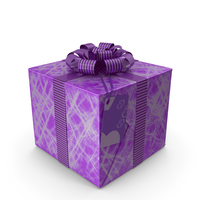 Gift Box Label Purple PNG & PSD Images