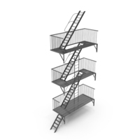 Fire Escape Stairs PNG & PSD Images