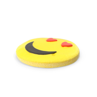 Cookie Smiling Face with Heart Eyes PNG & PSD Images