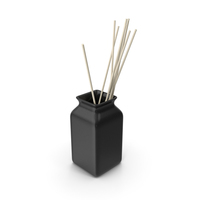 Ceramic Black Vase PNG & PSD Images