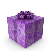 Cartoon Gift Box Purple PNG & PSD Images