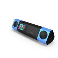 Portable Music System Blue PNG & PSD Images