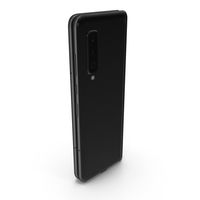 Samsung Galaxy Fold Black Folded PNG & PSD Images