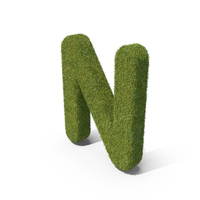 Grass Capital letter N PNG & PSD Images