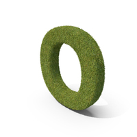 Grass Capital Letter O PNG & PSD Images