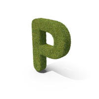 Grass Capital Letter P PNG & PSD Images