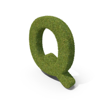 Grass Capital Letter Q PNG & PSD Images