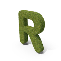 Grass Capital Letter R PNG & PSD Images