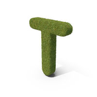 Grass Capital Letter T PNG & PSD Images