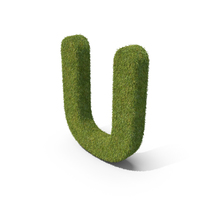 Grass Capital Letter U PNG & PSD Images