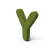 Grass Capital Letter Y PNG & PSD Images