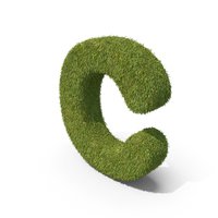 Grass Small Letter C PNG & PSD Images