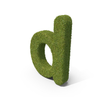 Grass Small Letter D PNG & PSD Images