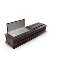 High Def Classic Coffin All Wood PNG & PSD Images