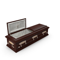 High Def Classic Coffin Wood 07 PNG & PSD Images