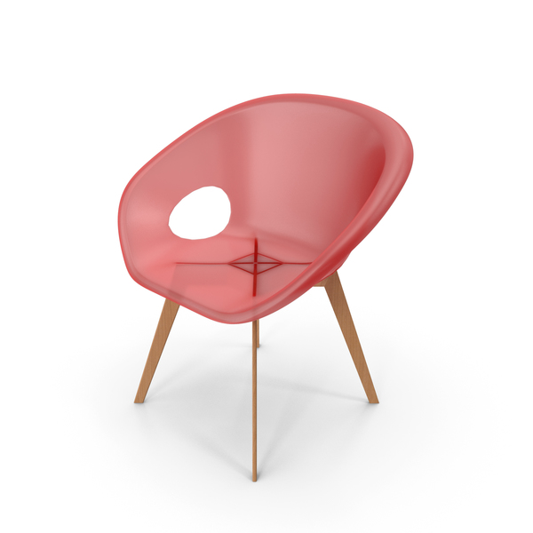 Modern Plastic Wood Chair PNG & PSD Images