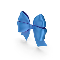 Ribbon Bow Gift Decorative Blue PNG & PSD Images