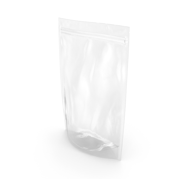 Plastic Transparent Zipper Bag Isolated Stock Photo - Download