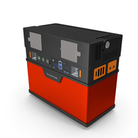Portable Power Station Red PNG & PSD Images