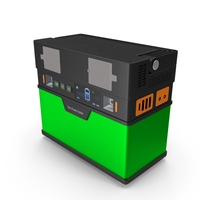 Portable Power Station Green PNG & PSD Images