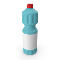 Blue Cleaning Product Bottle with Red Cap 5 PNG & PSD Images