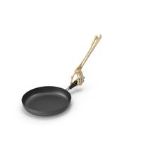 Skeleton Hand Holding a Frying Pan PNG & PSD Images