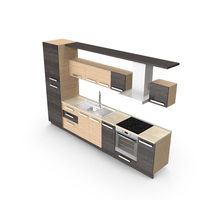 Kitchen Furniture with Accessories PNG & PSD Images