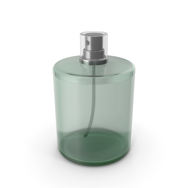 绿色香水瓶PNG和PSD图像