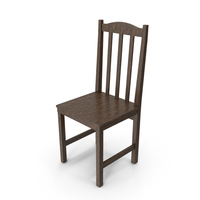 Wooden Chair Dark PNG & PSD Images