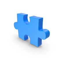 Puzzle Piece Blue PNG & PSD Images