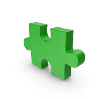 Puzzle Piece Green PNG & PSD Images
