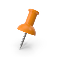 Push Pin Orange PNG & PSD Images