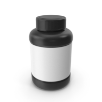 Pill Bottle Black PNG & PSD Images