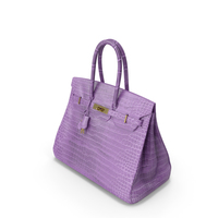 Crocodile Handbag Purple PNG & PSD Images