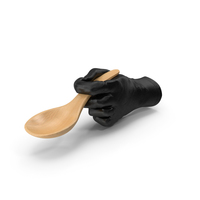 Glove Holding a Wooden Spoon PNG & PSD Images